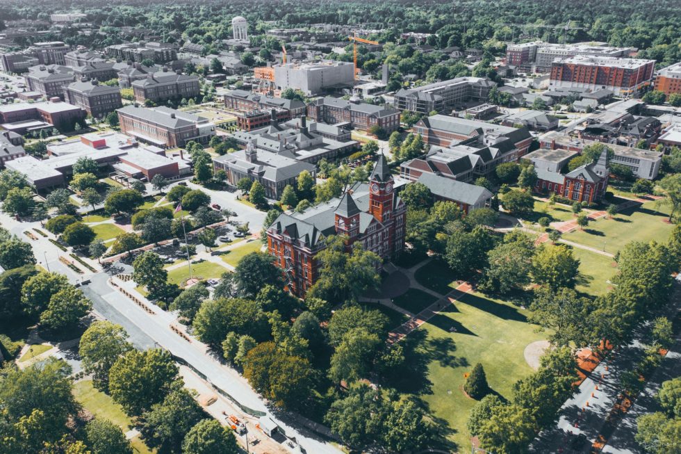 auburn university campus aerial