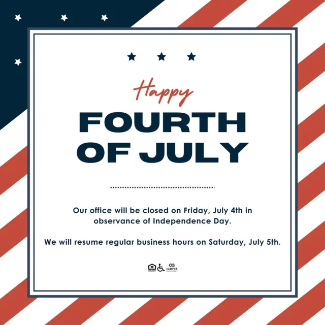Our office will be closed this Friday in observance of Independence Day!

Enjoy your weekend and stay safe! 

#westandwright #wrightwhereyouwanttobe #auburnuniversity